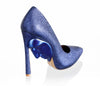 Unique high heel pumps Apollo Ocean Blue